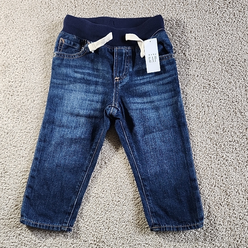 GAP Kids Dark Blue Jeans with Navy Waistband